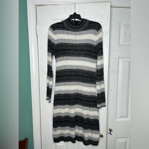 A long sleeve striped dress